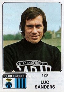 Sticker Luc Sanders - Football Belgium 1973-1974 - Panini