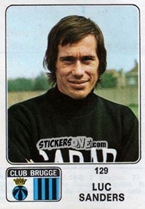 Cromo Luc Sanders - Football Belgium 1973-1974 n. 129 - Panini