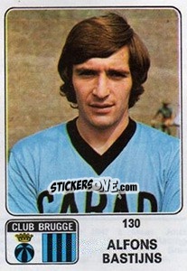 Sticker Alfons Bastyns - Football Belgium 1973-1974 - Panini