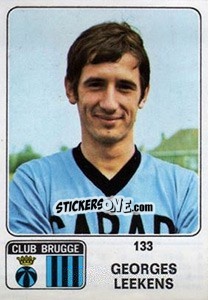Cromo Georges Leekens - Football Belgium 1973-1974 n. 133 - Panini