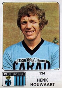 Figurina Henk Houwaart - Football Belgium 1973-1974 n. 134 - Panini