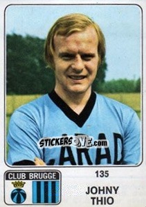 Cromo Johnny Thio - Football Belgium 1973-1974 n. 135 - Panini