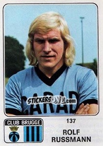 Sticker Rolf Russmann - Football Belgium 1973-1974 n. 137 - Panini