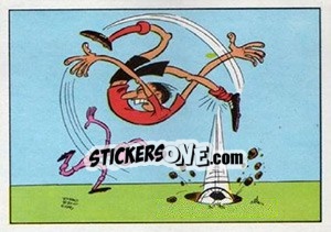 Sticker Cartoon - Football Belgium 1973-1974 - Panini