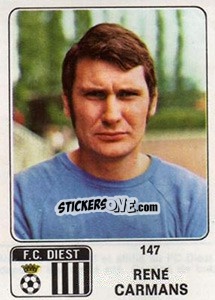 Sticker Rene Carmans - Football Belgium 1973-1974 n. 147 - Panini