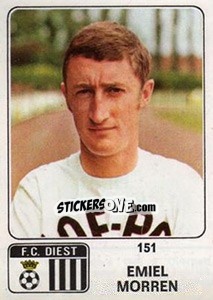 Sticker Emiel Morren - Football Belgium 1973-1974 n. 151 - Panini