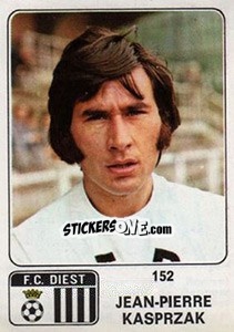 Cromo Jean-Pierre Kasprzak - Football Belgium 1973-1974 - Panini