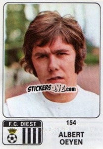 Figurina Albert Oeyen - Football Belgium 1973-1974 - Panini