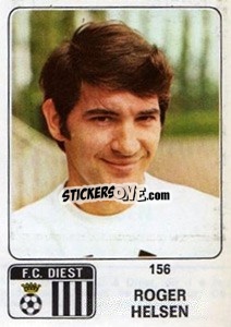 Sticker Roger Helsen - Football Belgium 1973-1974 n. 156 - Panini