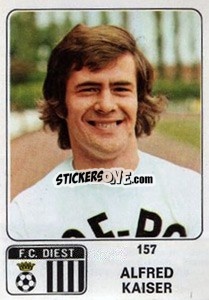 Sticker Alfred Kaiser - Football Belgium 1973-1974 n. 157 - Panini