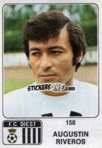 Sticker Augustin Riveros - Football Belgium 1973-1974 n. 158 - Panini
