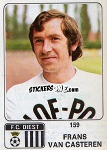 Figurina Frans van Casteren - Football Belgium 1973-1974 - Panini