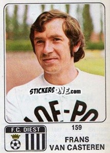 Sticker Frans van Casteren - Football Belgium 1973-1974 n. 159 - Panini