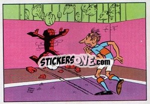 Sticker Cartoon - Football Belgium 1973-1974 - Panini