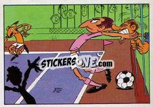 Sticker Cartoon - Football Belgium 1973-1974 - Panini