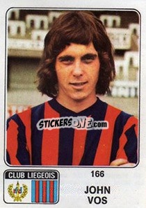 Figurina John Vos - Football Belgium 1973-1974 n. 166 - Panini