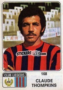 Sticker Claude Thompkins - Football Belgium 1973-1974 n. 168 - Panini