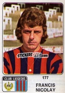 Cromo Franck Nicola - Football Belgium 1973-1974 - Panini