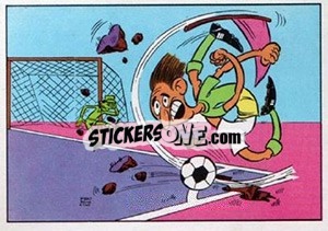 Sticker Cartoon (Le Coup de Coin) - Football Belgium 1973-1974 - Panini