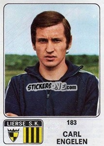 Figurina Carl Engelen - Football Belgium 1973-1974 - Panini