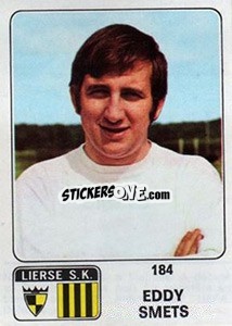 Figurina Eddy Smets - Football Belgium 1973-1974 - Panini