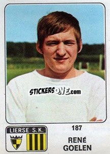 Figurina Rene Goelen - Football Belgium 1973-1974 n. 187 - Panini