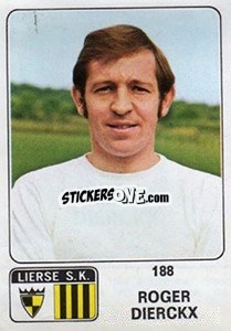 Sticker Roger Dierckx - Football Belgium 1973-1974 n. 188 - Panini