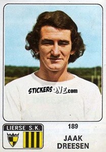 Sticker Jaak Dreesen - Football Belgium 1973-1974 - Panini