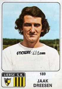 Sticker Jaak Dreesen - Football Belgium 1973-1974 n. 189 - Panini
