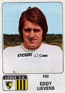 Sticker Eddy Lievens - Football Belgium 1973-1974 - Panini