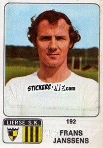 Cromo Frans Janssens - Football Belgium 1973-1974 - Panini
