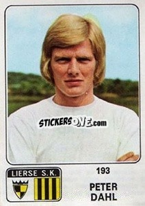 Figurina Peter Dahl - Football Belgium 1973-1974 - Panini