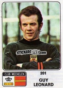 Sticker Guy Leonard - Football Belgium 1973-1974 n. 201 - Panini