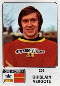 Sticker Ghislain Vergote - Football Belgium 1973-1974 n. 202 - Panini