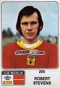 Figurina Robert Stevens - Football Belgium 1973-1974 n. 205 - Panini