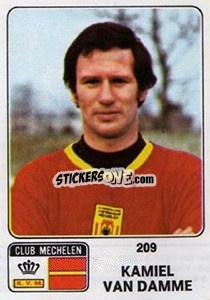 Figurina Kamiel van Damme - Football Belgium 1973-1974 n. 209 - Panini