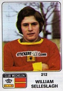 Sticker William Selleslagh - Football Belgium 1973-1974 n. 212 - Panini