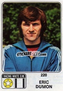 Sticker Eric Dumon - Football Belgium 1973-1974 - Panini
