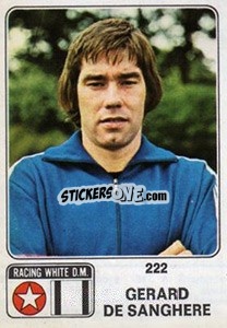 Cromo Gerard de Sanghere - Football Belgium 1973-1974 - Panini