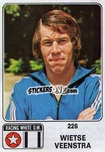 Sticker Wietse Veenstra - Football Belgium 1973-1974 - Panini