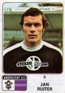 Sticker Jan Ruiter - Football Belgium 1973-1974 - Panini