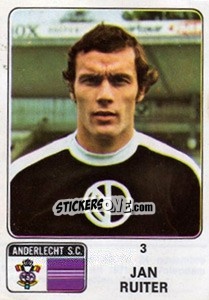 Cromo Jan Ruiter - Football Belgium 1973-1974 n. 3 - Panini