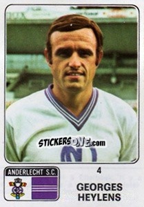 Cromo Georges Heylens - Football Belgium 1973-1974 n. 4 - Panini