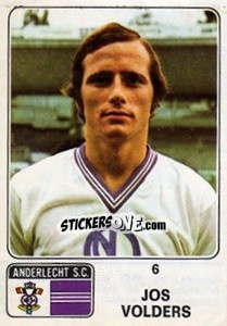 Figurina Jos Volders - Football Belgium 1973-1974 - Panini