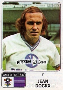 Sticker Jean Dockx - Football Belgium 1973-1974 - Panini