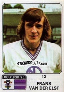 Sticker Frans van der Elst - Football Belgium 1973-1974 n. 12 - Panini
