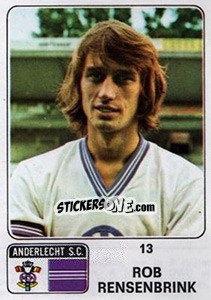 Sticker Rob Rensenbrink - Football Belgium 1973-1974 n. 13 - Panini