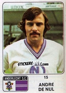 Sticker André de Nul - Football Belgium 1973-1974 - Panini