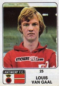 Sticker Louis van Gaal - Football Belgium 1973-1974 - Panini