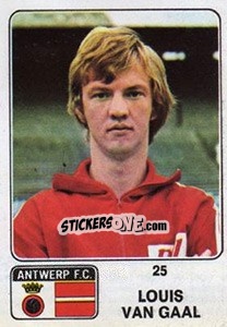 Sticker Louis van Gaal - Football Belgium 1973-1974 n. 25 - Panini